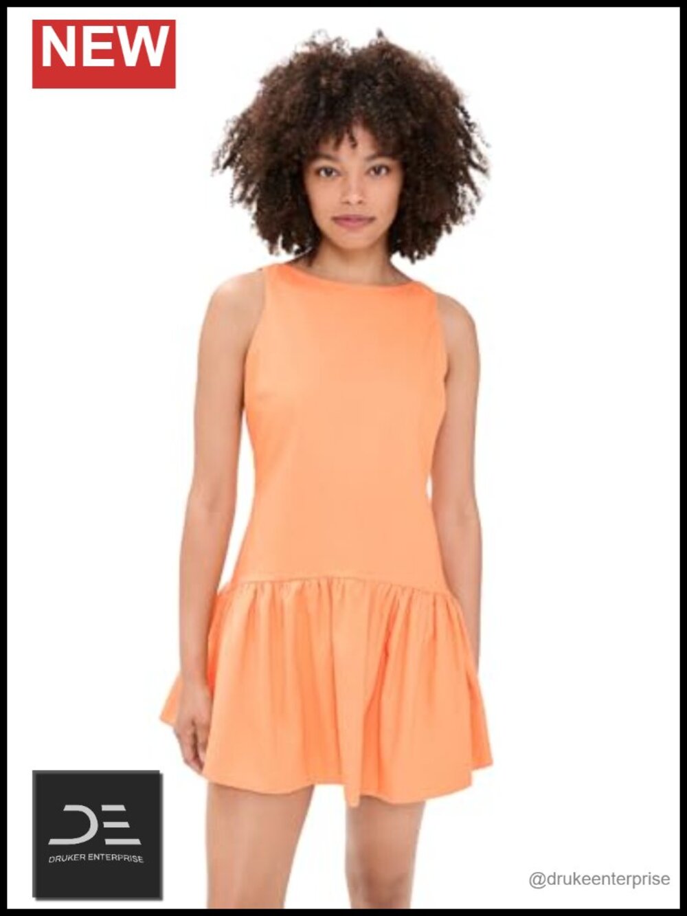 Lightweight Shift Mini Dress Sleeveless Boat Neck
